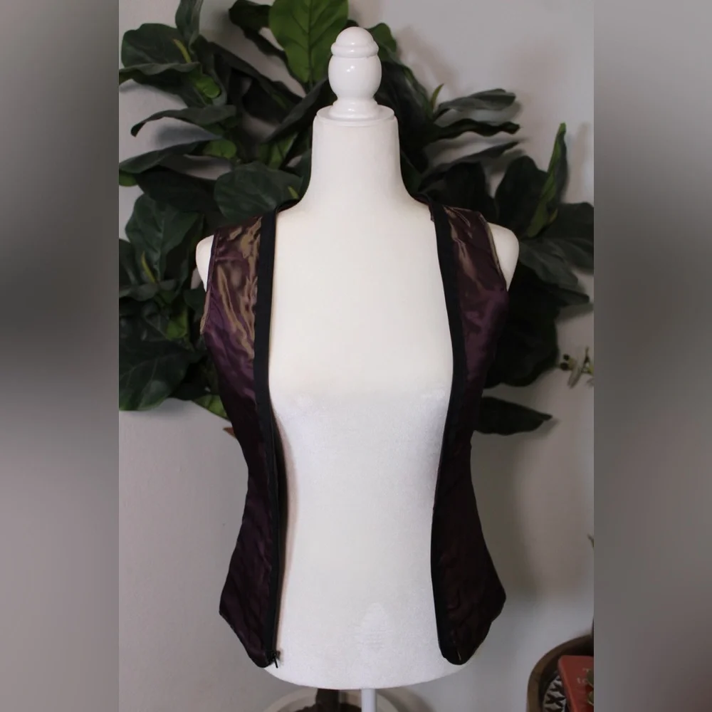 NICOLE MILLER Y2K Black Genuine Leather Coat Car Jacket (Detachable Liner) - Picture 8 of 17